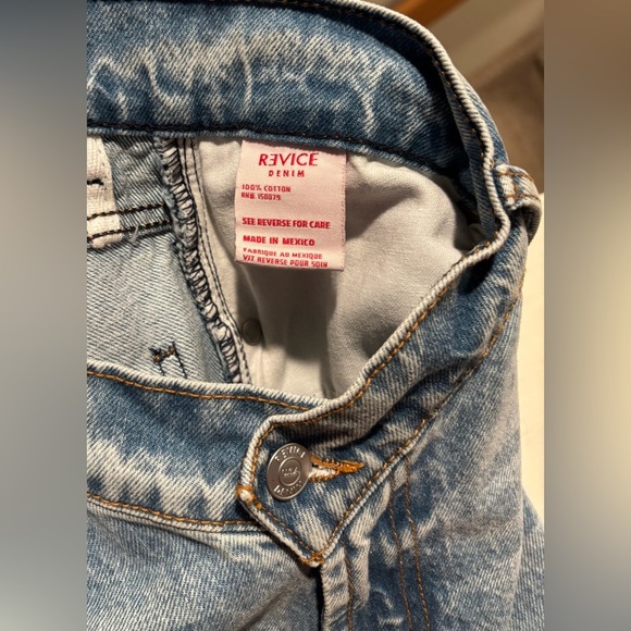 Revice Denim Y2K Extreme V Straight Leg Jeans, Light Wash, Size 27 - Picture 7 of 9